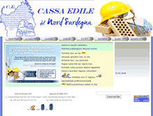 Tablet Screenshot of cassaedilesassari.it